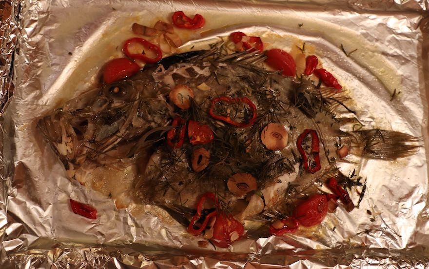 Fisch mit Alufolie grillen