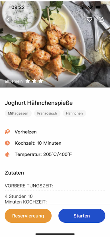 Proscenic Air Fryer Heißluftfritteuse App Rezept