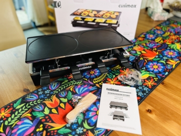 Cusimax 1500W Indoor Raclette Grill Lieferumfang
